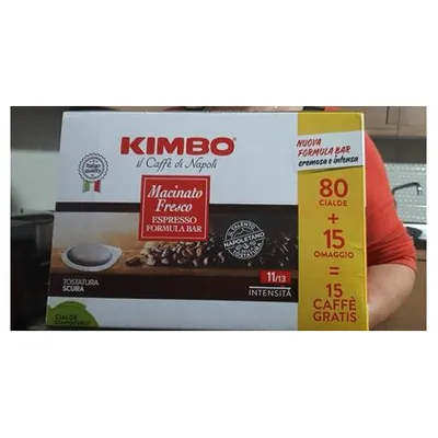 Kimbo Macinato Fresco coffee pods, 80 pcs