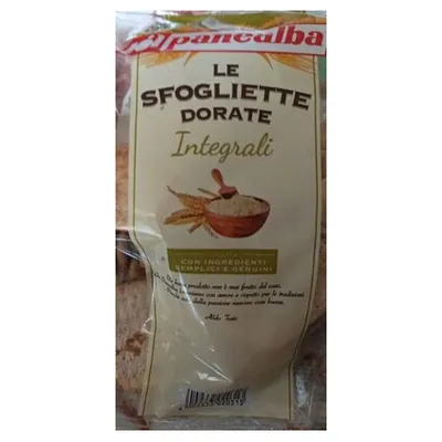 Panealba цельнозерновые хрустящие хлебцы Sfogliette Integrali, 180 г