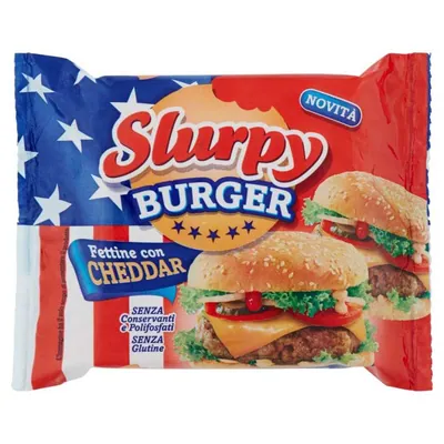 Slurpy Fettine processed cheese with Cheddar, 175 g