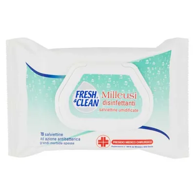 Fresh & Clean Multi-use Disinfectant Wipes, 12 pcs