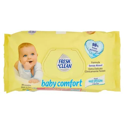 Fresh & Clean Multi-use Hypoallergenic Travel Wipes, 40 pcs