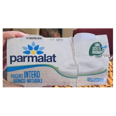 Parmalat йогурт натуральный белый, 2x125 г