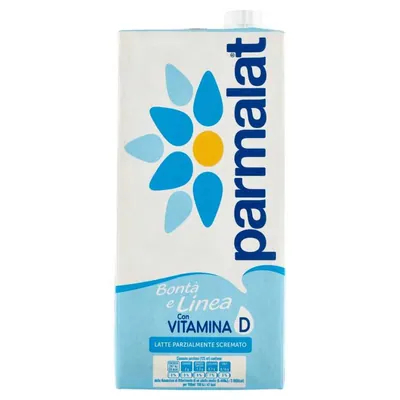 Parmalat Молоко ультрапастеризованное частично обезжиренное в пакете, 1 л