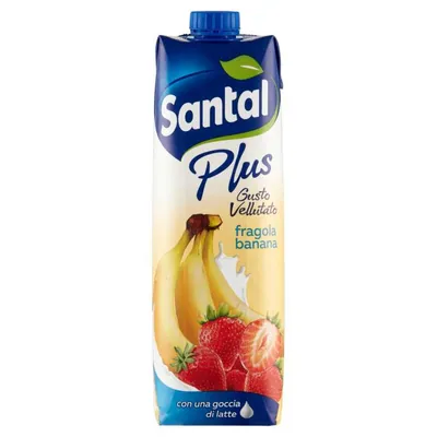 Santal Plus Fragola e Banana Limpidi клубника и банан прозрачный напиток, 1 л