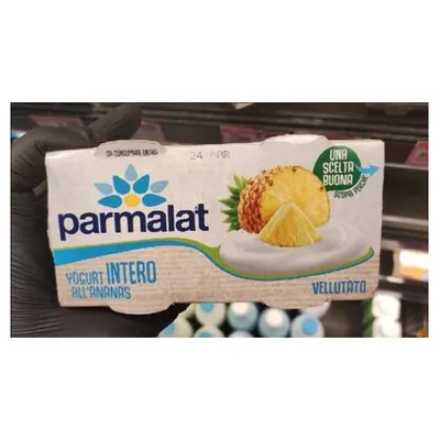 Parmalat йогурт ананас, 2x125 г