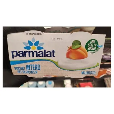 Parmalat apricot yogurt, 125 g (2 pcs.)