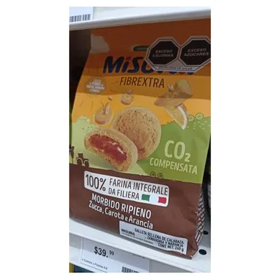 Misura wholegrain biscuits with caramel and orange, 260 g