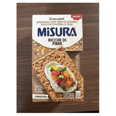 Misura Croccanti Fibrextra fiber crackers, 160 g