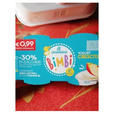 Granarolo children's banana flavored yogurt, 100 g x 2