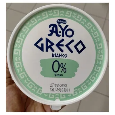 Arborea 0% fat plain Greek yogurt, 500 g