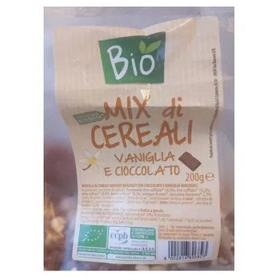 Bio organic vanilla and chocolate cereal mix, 200 g