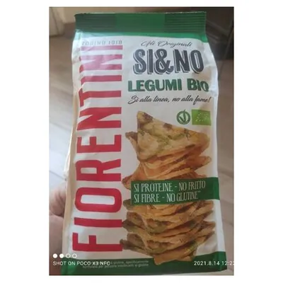 Fiorentini Si&No organic legume triangle snacks, 70 g