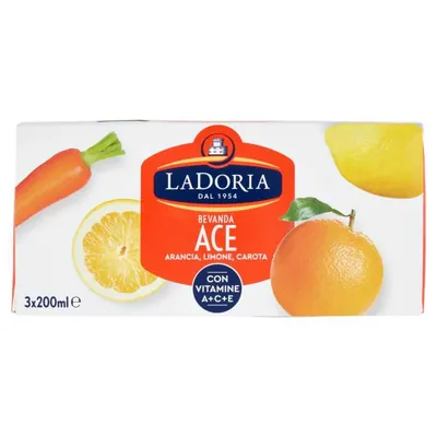 La Doria Nettare Ace multivitamin nectar, 3 × 200 ml