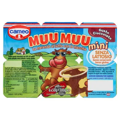 CAMEO Muu Mini chocolate dessert, 6 × 50 g