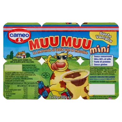 CAMEO Muu Muu Mini vanilla, 6 × 50 g
