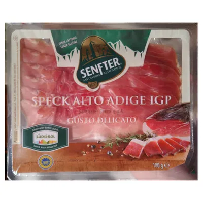 SENFTER sliced Speck Alto Adige PGI, 100 g