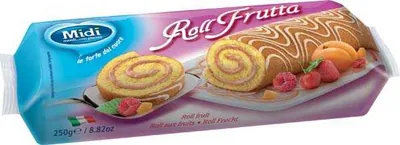 Midi Бисквитный рулет с фруктовой начинкой Midì Roll Frutta, 250 г