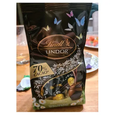 Lindt Lindor шоколадные яйца из темного шоколада 70%, 180 г