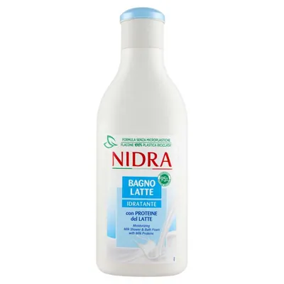 Nidra нежный увлажняющий белый крем-гель для ванны, 750 мл