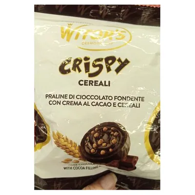 Witor's Selection Crispy конфеты из темного шоколада с какао-кремом и злаками, 95 г