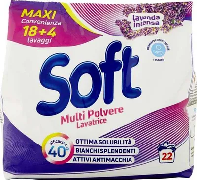 Soft Стиральный порошок Detersivo Lavatrice Polvere Classico, 22 стирки