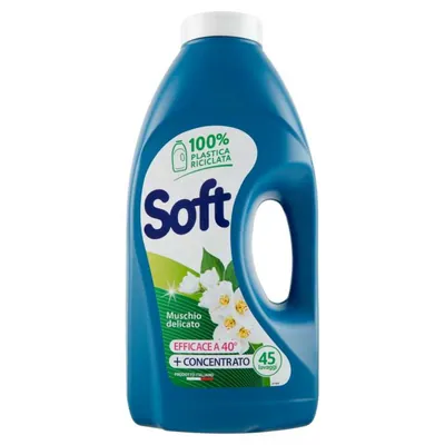 Soft Жидкое средство для стирки Liquido Lavatrice Muschio Bianco, 2,5 л