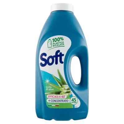 Soft Жидкое средство для стирки Liquido Lavatrice Aloe Vera, 2,5 л