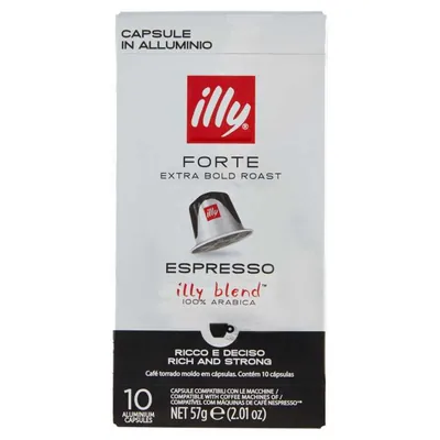 Illy Кофе в капсулах Espresso Forte совместимые с Nespresso, 57 г, 10 шт