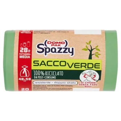 Domopak Spazzy эко-мешок для мусора, 28 л