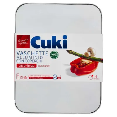 Cuki Алюминиевый контейнер с крышкой, 6 порций