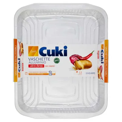 Cuki Алюминиевый лоток без крышки с ручками, 12 порций
