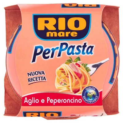 Rio Mare PerPasta tuna with garlic and hot pepper, 160 g
