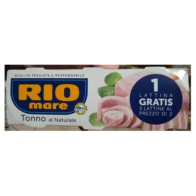 Rio Mare тунец в собственном соку Natura, 3х80 г