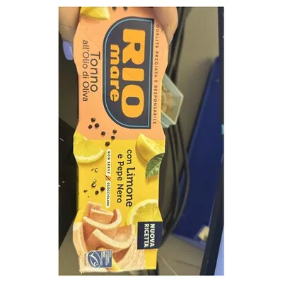 Rio Mare тунец в оливковом масле с лимоном и черным перцем, 65 г