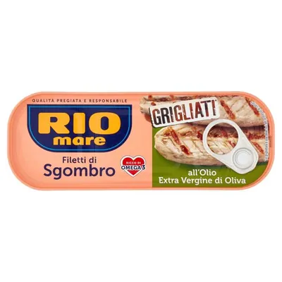 Rio Mare Филе скумбрии на гриле в оливковом масле Extra Vergine, 120 г