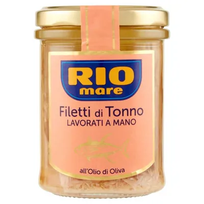 Rio Mare hand-processed tuna fillets in olive oil, 180 g