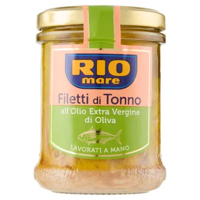 Rio Mare hand-processed tuna fillets in extra virgin olive oil, 180 g