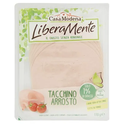 GranTerre LiberaMente грудка индейки запечённая нарезка, 110 г