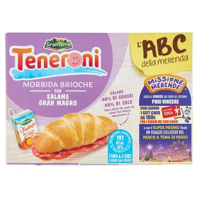 Casa Modena Teneroni Brioche, Salami and Smoothie Snack, 170 g
