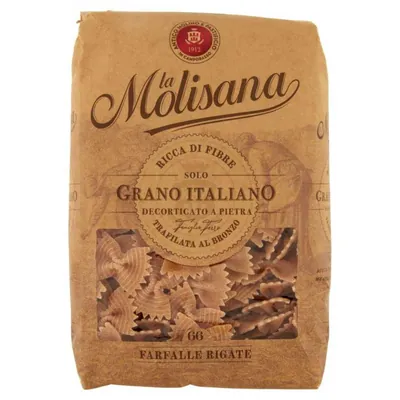La Molisana Integrale farfalle rigate n°66, 500 g