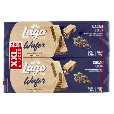 Gastone Lago cocoa wafers multipack, 4 pcs, 50 g