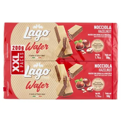 Gastone Lago hazelnut wafers multipack, 4 pcs, 50 g
