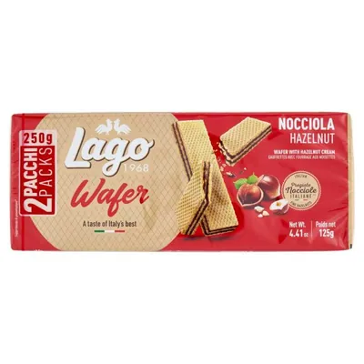 Gastone Lago hazelnut wafers, 2 pcs, 125 g