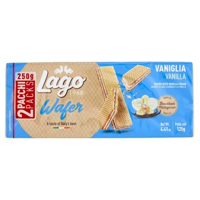 Gastone Lago vanilla wafers, 2 pcs, 125 g