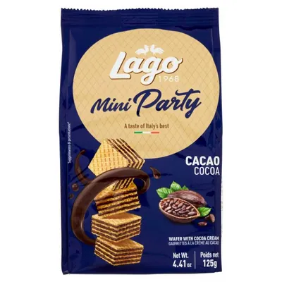 Gastone Lago Mini Party cocoa wafers, 125 g