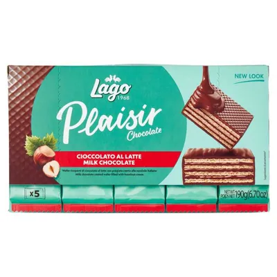 Gastone Lago Plaisir milk wafers, 5 pcs, 38 g