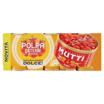 Mutti Томатная мякоть из томатов черри кусочками, 300 г, 3 шт.