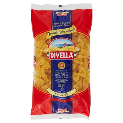 Divella Farfalle Tipici Regionali n.85, 500 g