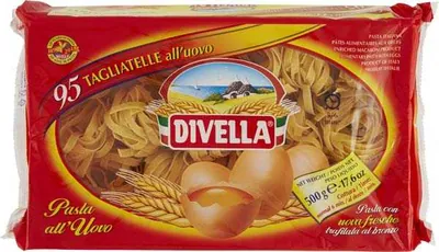 Divella гнезда из яичной пасты tagliatelle n.95, 500 г
