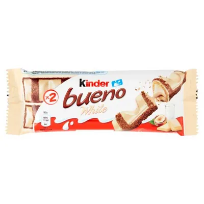 Kinder Bueno White одинарный, 39 г